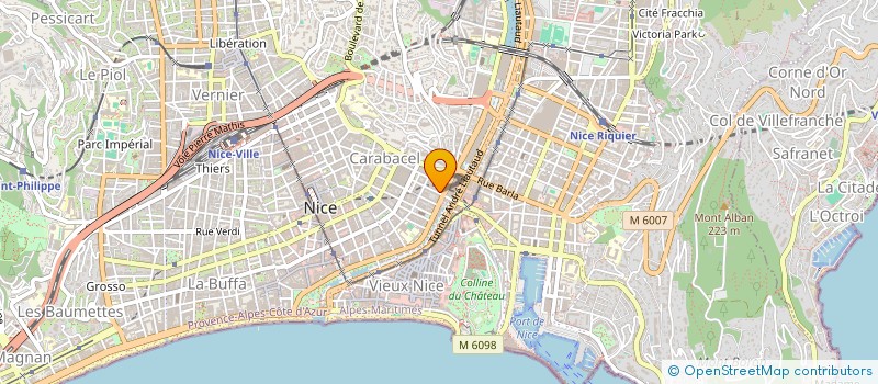 localisation de l'entreprise MONSIEUR JEAN-REMI BOURGNEUF  NICE