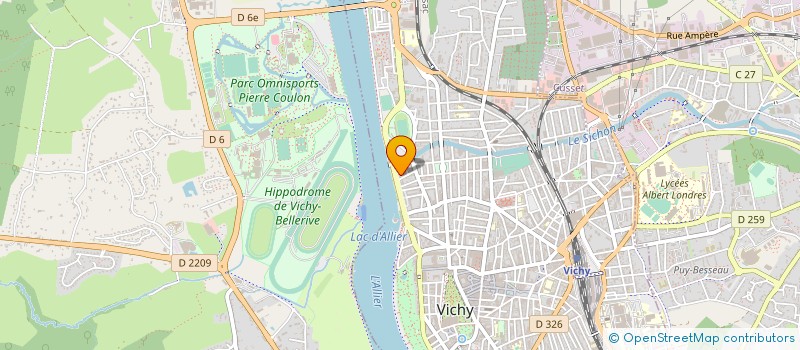 localisation de l'entreprise MONSIEUR JEAN-REMI CAVELIER à VICHY