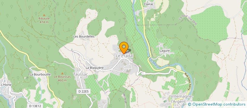 localisation de l'entreprise MONSIEUR JEAN-REMI COSTE  LE PRADAL