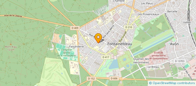 localisation de l'entreprise MONSIEUR JEAN-REMI DELEAGE à FONTAINEBLEAU