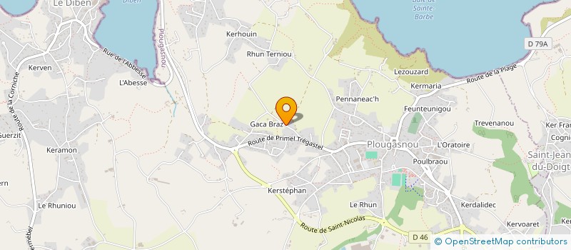 localisation de l'entreprise MONSIEUR JEAN REMI GERACI  PLOUGASNOU