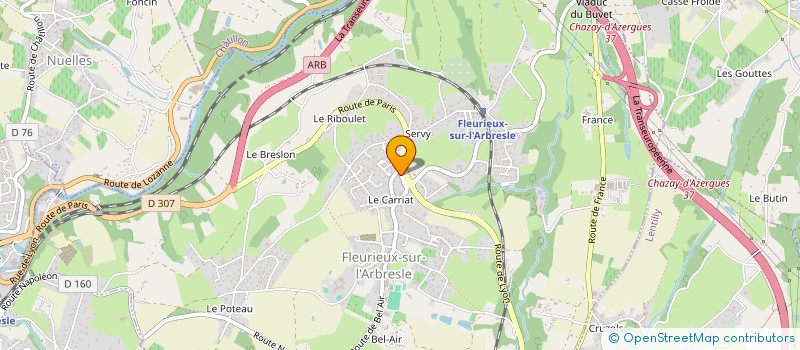 localisation de l'entreprise MONSIEUR JEAN REMI JEUNET  FLEURIEUX-SUR-L'ARBRESLE