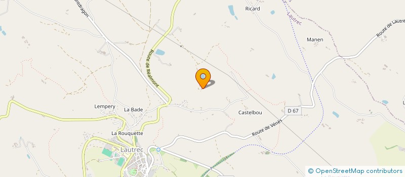 localisation de l'entreprise MONSIEUR JEAN REMI JOQUEVIEL  LAUTREC