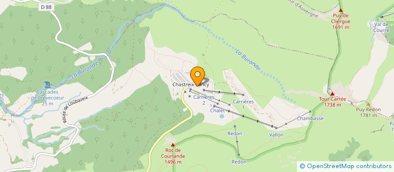 localisation de l'entreprise MONSIEUR JEAN REMY ROUGIER  CHASTREIX