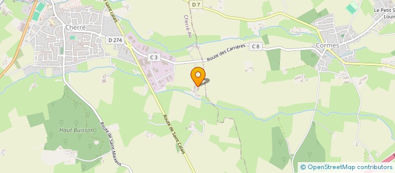 localisation de l'entreprise MONSIEUR JEAN RENARD  CHERRE-AU