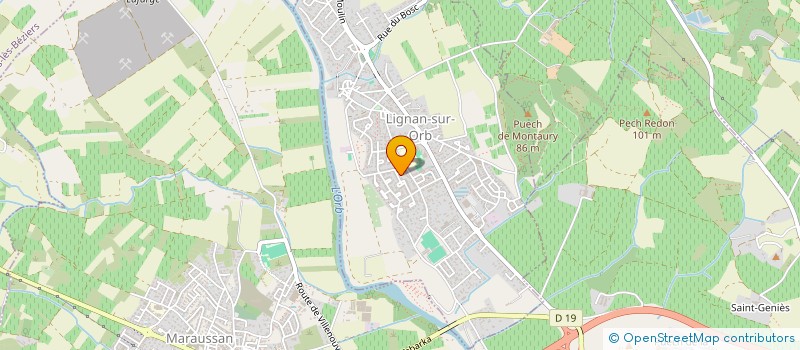 localisation de l'entreprise MONSIEUR JEAN RENAU  LIGNAN-SUR-ORB