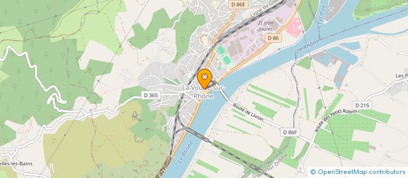 localisation de l'entreprise MONSIEUR JEAN RENAULT  LA VOULTE-SUR-RHONE