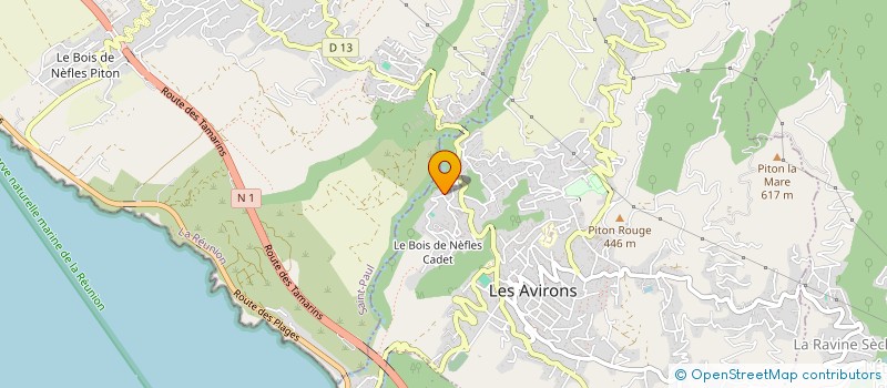 localisation de l'entreprise MONSIEUR JEAN RENE  LES AVIRONS