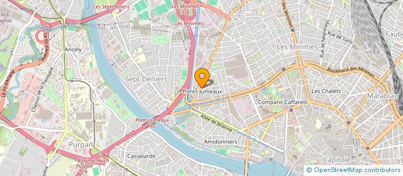 localisation de l'entreprise MONSIEUR JEAN-RENE BERNADAC à TOULOUSE