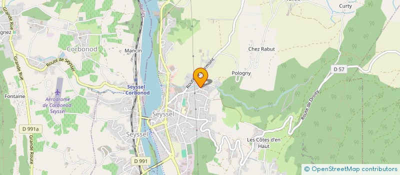 localisation de l'entreprise MONSIEUR JEAN-RENE BOURGEON  SEYSSEL