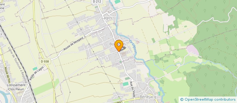 localisation de l'entreprise MONSIEUR JEAN RENE CAZENAVE  BORDERES