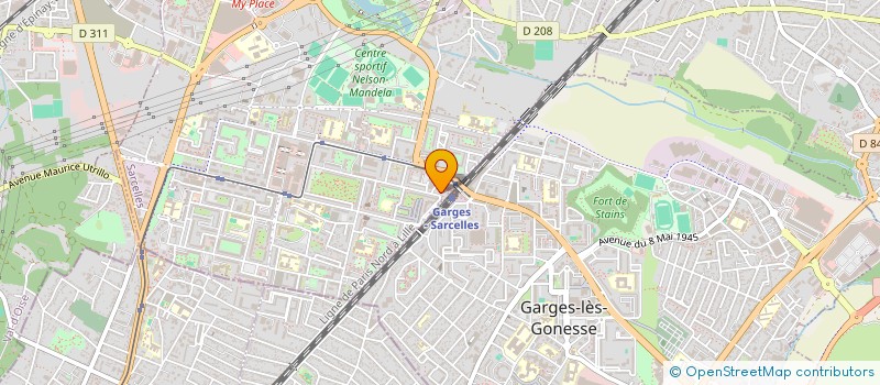 localisation de l'entreprise MONSIEUR JEAN RENE DOUVRY à SARCELLES