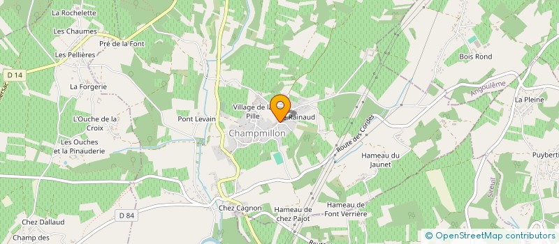 localisation de l'entreprise MONSIEUR JEAN-RENE GOMBEAU à MOULIDARS