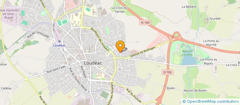 localisation de l'entreprise MONSIEUR JEAN-RENE HAMON à LOUDEAC