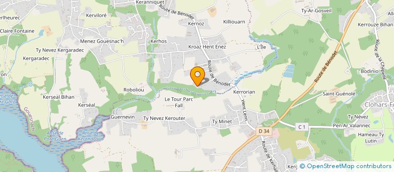 localisation de l'entreprise MONSIEUR JEAN-RENE LE NOURS  GOUESNACH