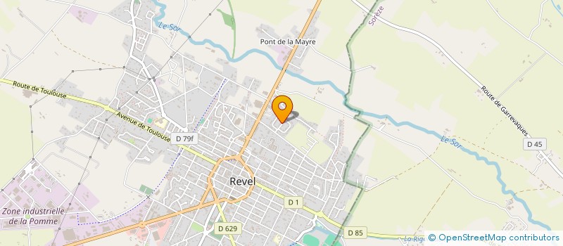 localisation de l'entreprise MONSIEUR JEAN-RENE LEROUX à REVEL