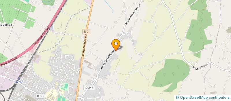 localisation de l'entreprise MONSIEUR JEAN-RENE LORANG  LIVRON-SUR-DROME