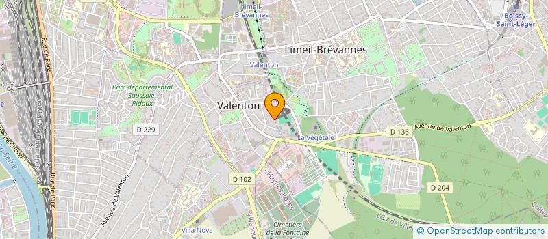 localisation de l'entreprise MONSIEUR JEAN RENE MADENG MADJEG  LIMEIL-BREVANNES