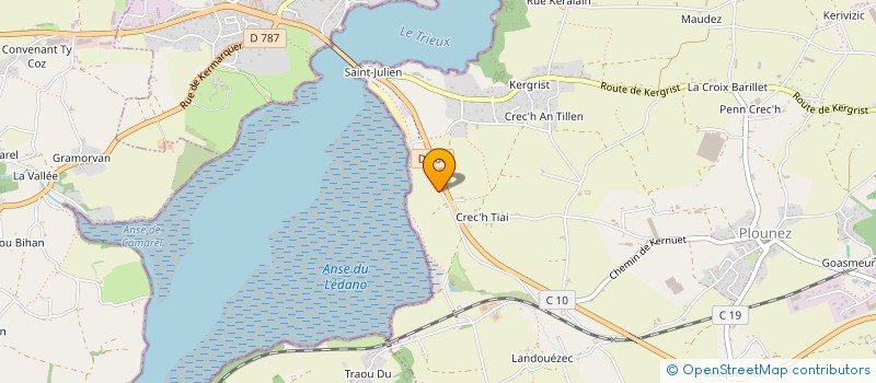 localisation de l'entreprise MONSIEUR JEAN-RENE PETIBON  PAIMPOL