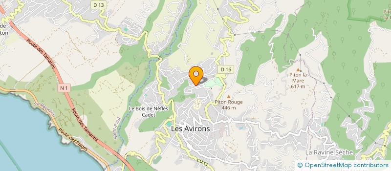 localisation de l'entreprise MONSIEUR JEAN RENE POTTER  LES AVIRONS