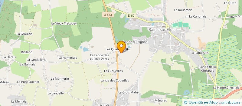 localisation de l'entreprise MONSIEUR JEAN-RENE PREVOT  BAINS-SUR-OUST