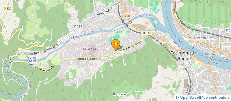 localisation de l'entreprise MONSIEUR JEAN-RENE PRUVOST à TOURNON-SUR-RHONE