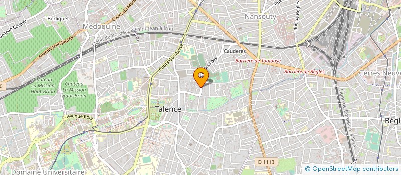 localisation de l'entreprise MONSIEUR JEAN RENE RABLADE  TALENCE