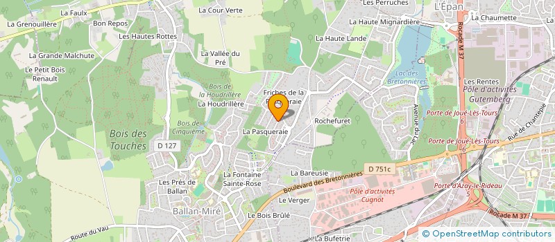 localisation de l'entreprise MONSIEUR JEAN-RENE ROUX  BALLAN-MIRE