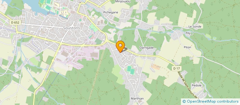 localisation de l'entreprise MONSIEUR JEAN-RENE SCHMITT  SOUSTONS