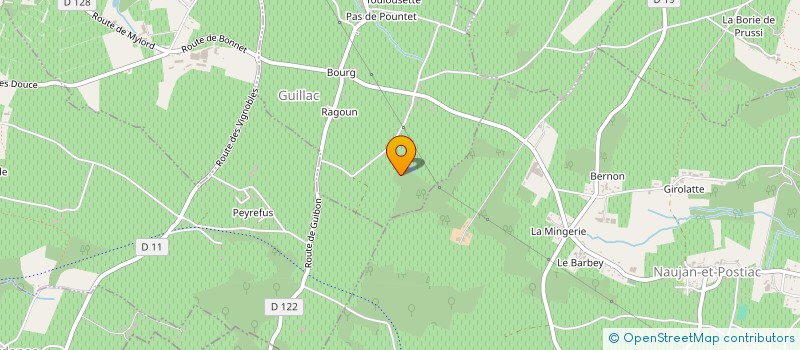 localisation de l'entreprise MONSIEUR JEAN RENIER  JUGAZAN