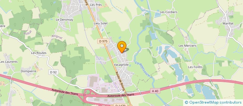 localisation de l'entreprise MONSIEUR JEAN RENOUD  ATTIGNAT