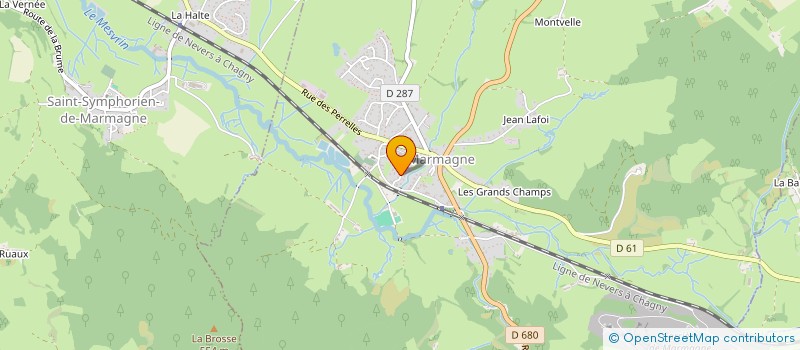 localisation de l'entreprise MONSIEUR JEAN REROLLE  SAINT-SYMPHORIEN-DE-MARMAGNE