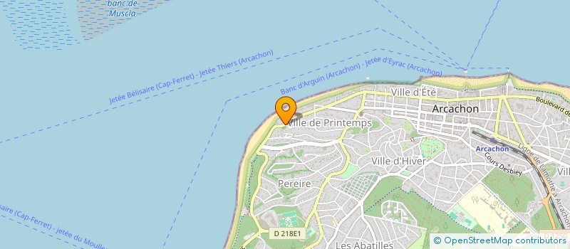 localisation de l'entreprise MONSIEUR JEAN RETOURNARD  ARCACHON