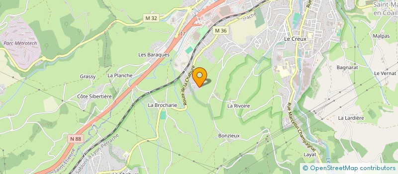 localisation de l'entreprise MONSIEUR JEAN REY  SAINT-CHAMOND