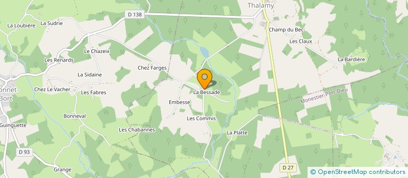 localisation de l'entreprise MONSIEUR JEAN REYNARD  THALAMY