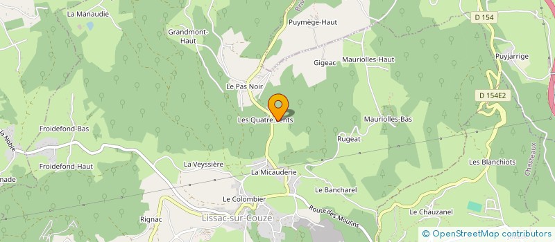 localisation de l'entreprise MONSIEUR JEAN REYNIER à LISSAC-SUR-COUZE