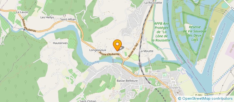localisation de l'entreprise MONSIEUR JEAN REYNIER à VIVIERS