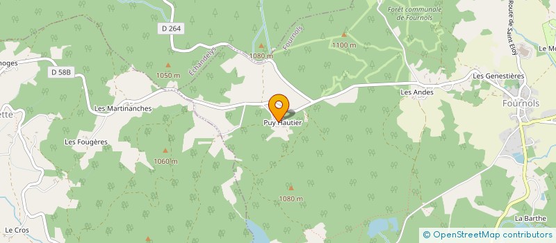 localisation de l'entreprise MONSIEUR JEAN RIBEYRE  FOURNOLS