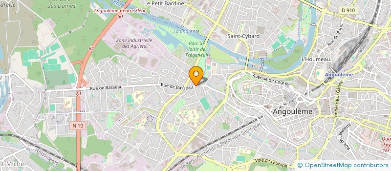 localisation de l'entreprise MONSIEUR JEAN RIBEYROL à ANGOULEME