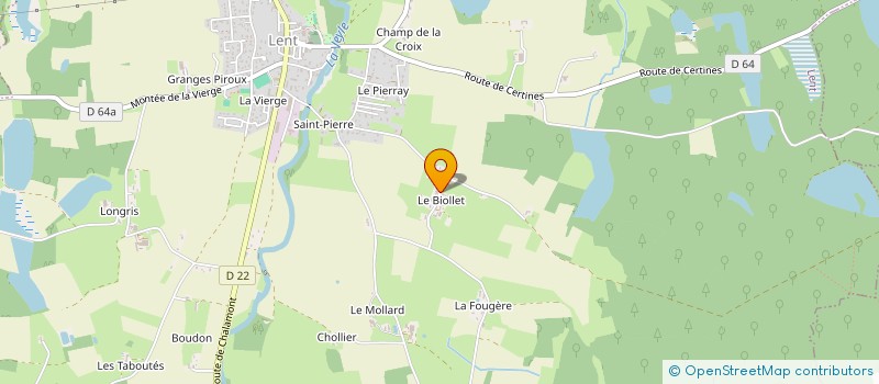 localisation de l'entreprise MONSIEUR JEAN RIBOUD à LENT
