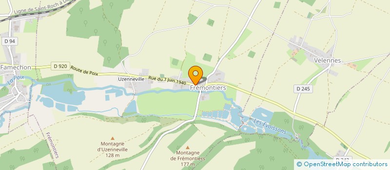 localisation de l'entreprise MONSIEUR JEAN RICARD à FREMONTIERS