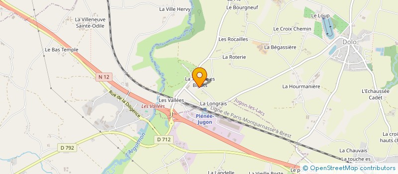 localisation de l'entreprise MONSIEUR JEAN RICARD  JUGON-LES-LACS