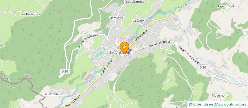 localisation de l'entreprise MONSIEUR JEAN RICHARD  LE VAL-D'AJOL