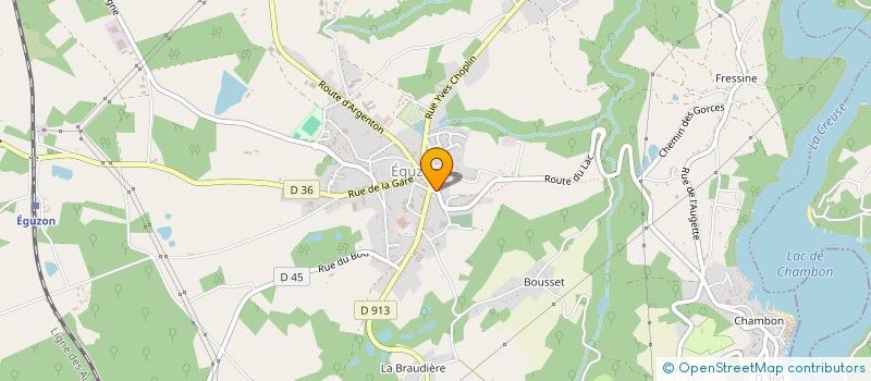 localisation de l'entreprise MONSIEUR JEAN RICHARD à EGUZON-CHANTOME