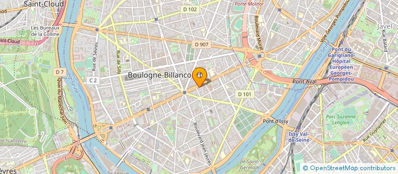 localisation de l'entreprise MONSIEUR JEAN RICHARD à BOULOGNE-BILLANCOURT