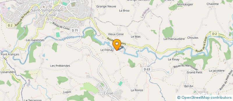 localisation de l'entreprise MONSIEUR JEAN RICHARD à COISE