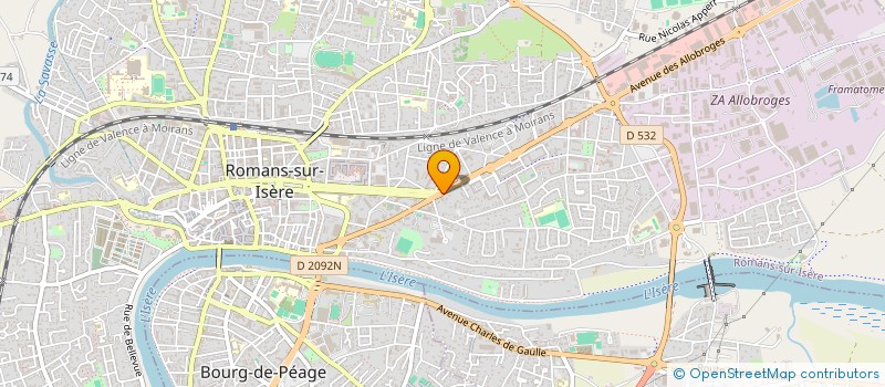 localisation de l'entreprise MONSIEUR JEAN RICHEL  ROMANS-SUR-ISERE