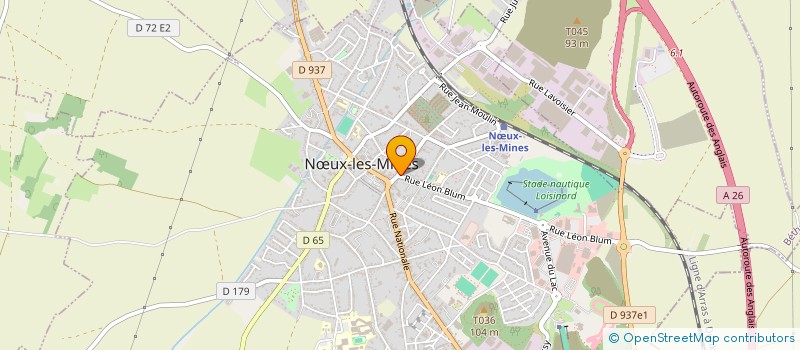 localisation de l'entreprise MONSIEUR JEAN RICHEZ à NŒUX-LES-MINES