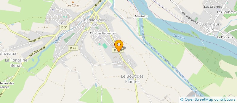 localisation de l'entreprise MONSIEUR JEAN RICHOUX à CHATILLON-SUR-LOIRE
