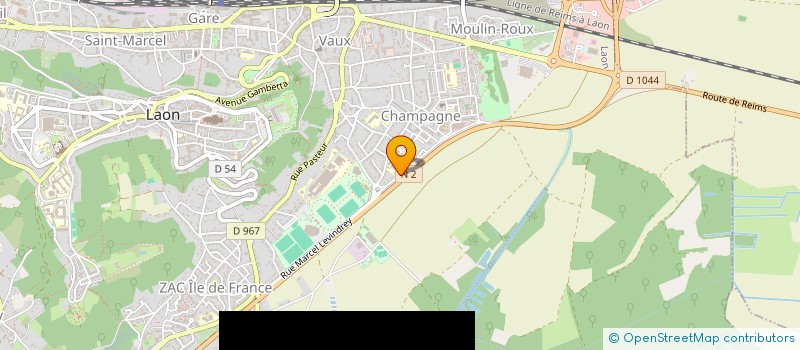 localisation de l'entreprise MONSIEUR JEAN RICORDEAU à LAON